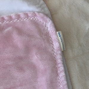 PB Kids Baby Blanket Pink/White